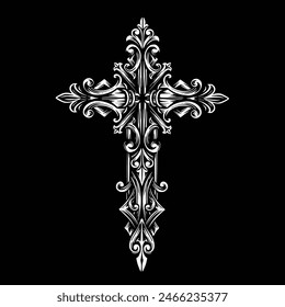 Hand drawn ornamental cross 1