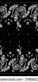 Hand drawn ornamental paisley pattern, lace seamless background. For wrapping, wallpaper, textile