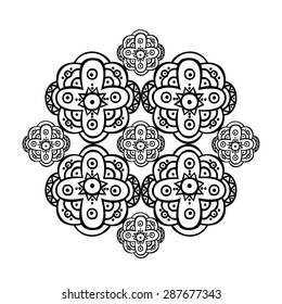 Hand drawn ornamental pattern. Vector element for your design
