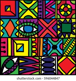 hand drawn ornamental seamless pattern 