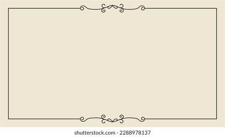 hand drawn outline background and frame