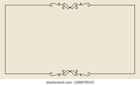 hand drawn outline background and frame