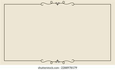 hand drawn outline background and frame