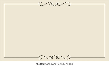 hand drawn outline background and frame