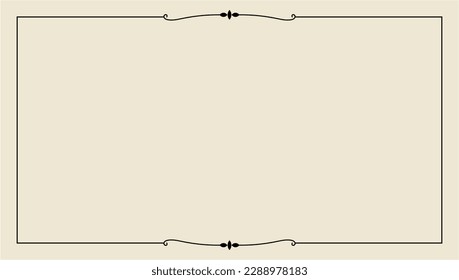 hand drawn outline background and frame