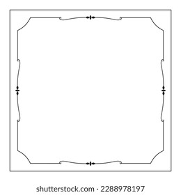 hand drawn outline background and frame