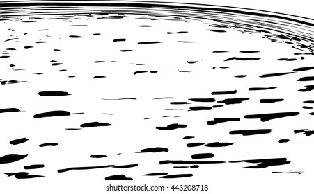 Hand drawn outline cartoon background of empty pool of water