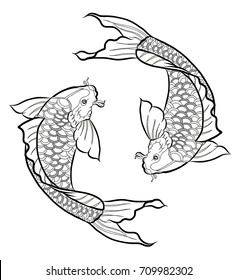 12 Stunning Koi Fish Drawing Ideas and Paintings - Beautiful Dawn Designs | Koi  fish drawing, Fish drawings, Koi art