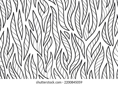 Hand drawn outline stripe seamless pattern
