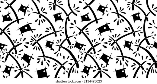 Hand drawn overlapping background for your design.Textile, blog decoration, banner, poster, wrapping paper.