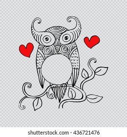 hand drawn owl 