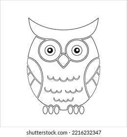 Hand drawn owl doodle icon. Owl symbolizing wisdom vector sketch illustration for print, web, mobile and infographic isolated on white background.