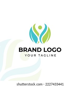 hand drawn ozone therapy logo template