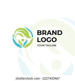 hand drawn ozone therapy logo template