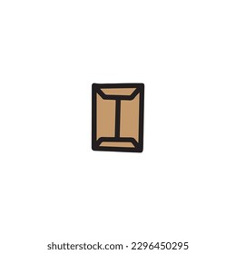 Hand drawn package vector illustration eps 10 
