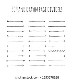 Hand Drawn Page Divider Collection