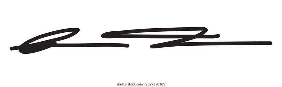 Hand drawn paint, pen, line brush sketch marker underline shape vector icon.