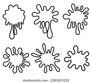 Hand Drawn Paint Splash Banner.