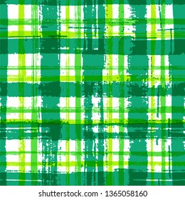 Hand drawn paint stripes fabric print seamless vector. Dry ink art lines background. Hand painted stripes vintage fabric print design. Linen lines minimal pattern. Punk millennial graphics.