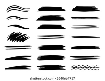 Hand Drawn Paint Strokes Collection