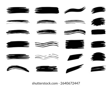 Hand Drawn Paint Strokes Collection