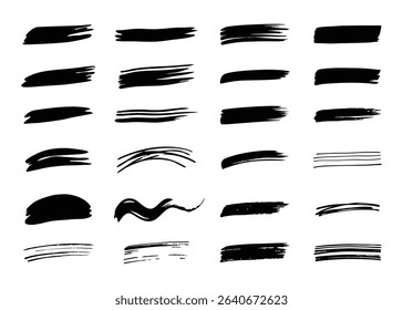 Hand Drawn Paint Strokes Collection