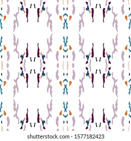 Hand Drawn, Paint Texture. Shibori Seamless Pattern. Traditional Graphic Hand Drawn Painted.  Bordo Gray Traditional Old Summer Embroidery.  Geometry Organic Shibori Art.