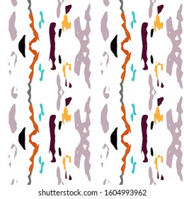 Hand Drawn, Paint Texture. Shibori Seamless Pattern. Traditional Graphic Hand Drawn Painted.  Bordo Gray Folklore Native Traditional Wallpaper  Geometry Geometric Shibori Design.