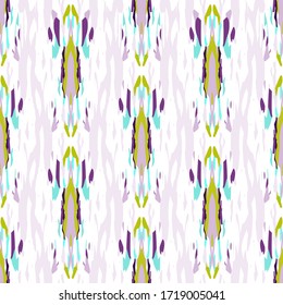 Dibujo manual, Pintura textura. Ornamento Shibori.Pintado Repentino Y Abstracto Moderno.  La alfombra moderna de la etnia Lilac Violet.  Textura Shibori de color de agua geométrica.