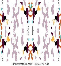 Hand Drawn, Paint Texture. Shibori Seamless Pattern. Traditional Graphic Hand Drawn Painted.  Bordo Gray Ancient Native Modern Textile.  Graphic Natural Shibori Texture.