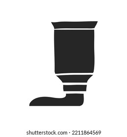 Hand drawn Paint tube vector illustration