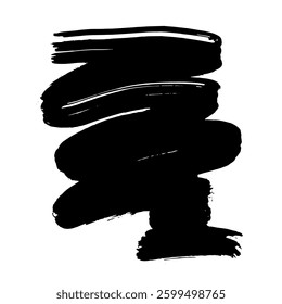 Hand Drawn Painted Brush Grunge Stroke Banner for Text Boxes