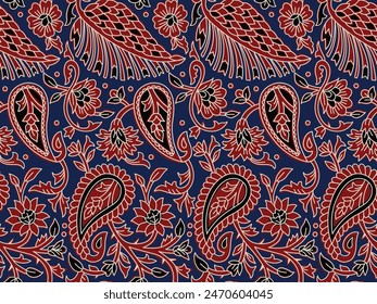 HAND DRAWN PAISLEY FLORAL JAIPUR PRINTS SEAMLESS PRINT DIGITAL PATTERN WITH VECTOR FILE