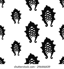 Hand Drawn paisley and mehendi graphic black line lace petal decoration items on white background. Set of isolated floral wedding decorative elements. Chess grid order