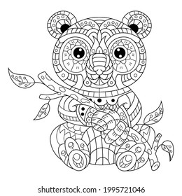 407 Panda Zentangle Images, Stock Photos & Vectors | Shutterstock