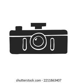 Hand drawn Panorama camera vector illustration