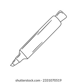 Icono de clip de encuadernador de papel dibujado a mano. Icono de clip de encuadernador de papel Doodle en vector. Ilustración aislada del clip de encuadernador de papel doodle en el vector.