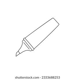 Hand drawn paper binder clip icon. Doodle paper binder clip icon in vector. Isolated illustration of doodle paper binder clip in vector.