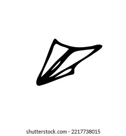 hand drawn of paper plane ,good for your project
