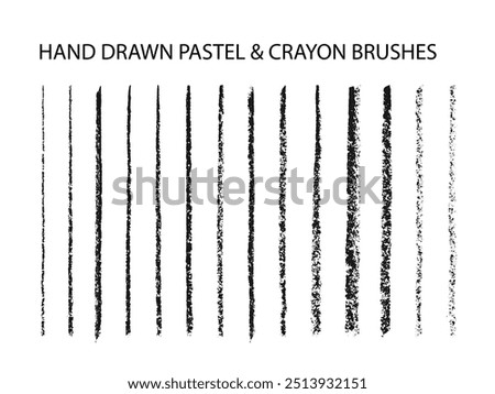 Hand Drawn Pastel and Crayon Brushes