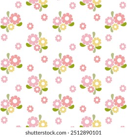 Hand drawn pastel flowers, floral collection, white background, fabric pattern, children's toys, tile floor, bedding set