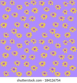 Hand drawn pastel flowers pattern