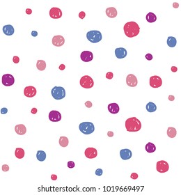 Hand drawn pastel seamless pattern for kids design.