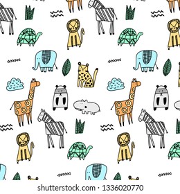 Hand drawn pattern background