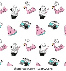 Hand drawn pattern background
