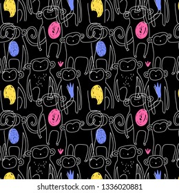 Hand drawn pattern background