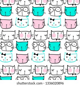 Hand drawn pattern background