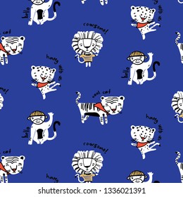 Hand drawn pattern background
