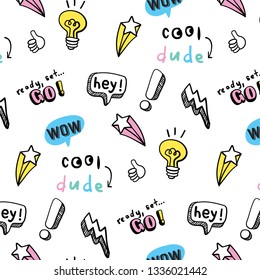 Hand drawn pattern background