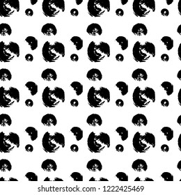 hand drawn pattern with circles. grunge background with circles